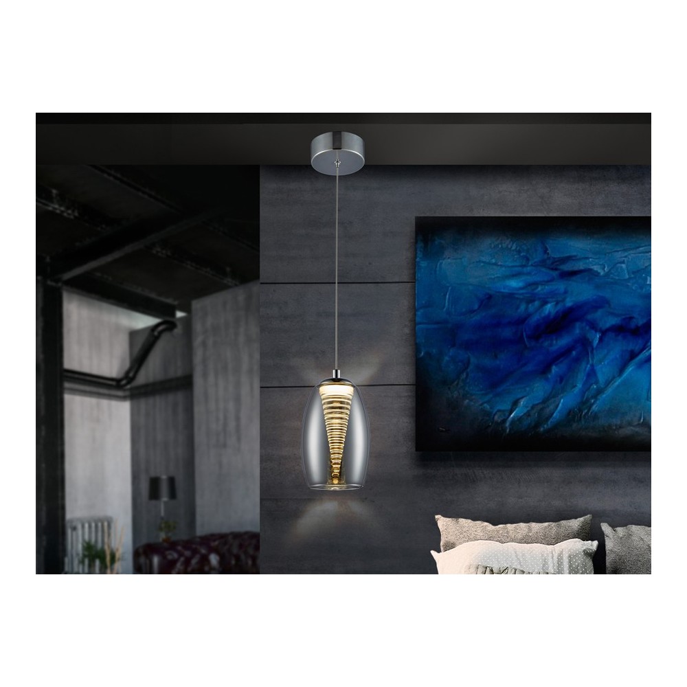 LAMPARA·NEBULA· 1L LED CROMO