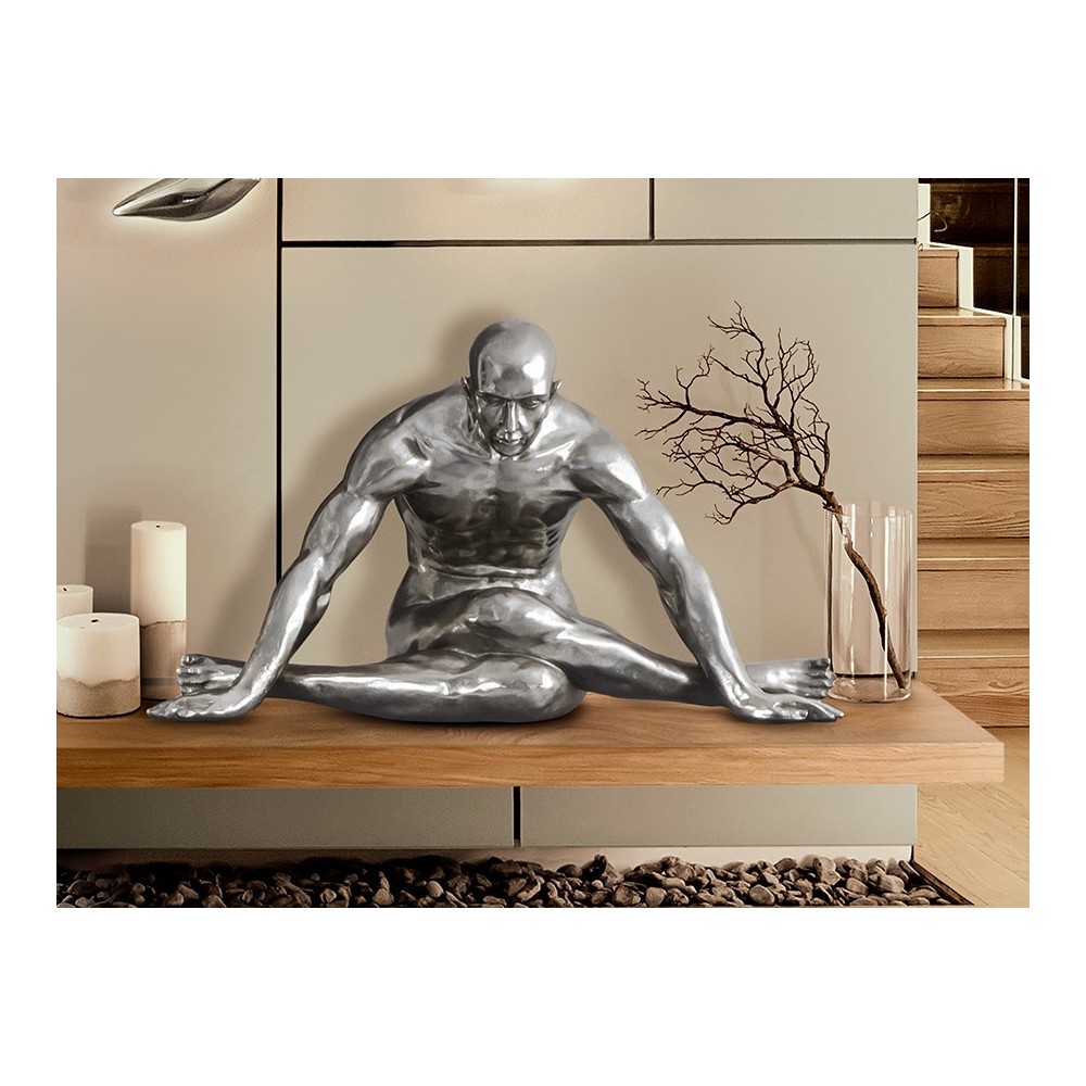 FIGURA GRANDE ·YOGA· PLATA