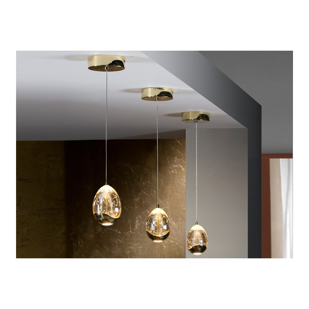 LAMPARA ·ROCIO· 1 LED ORO