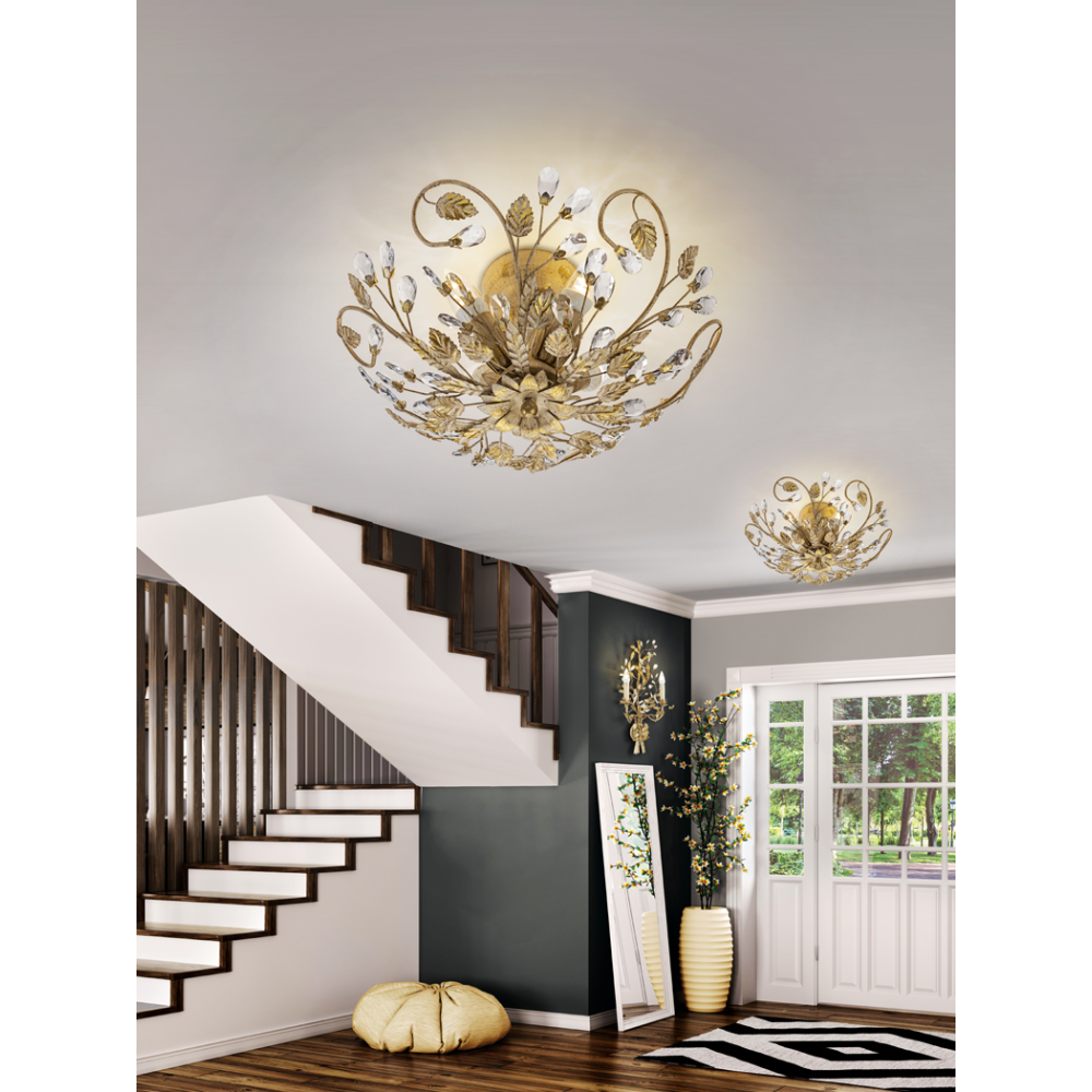 PLAFON VERDI 4L MARFIL Y ORO