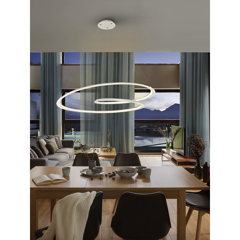 LOOPING- LAMPARA BLANCO Ø97