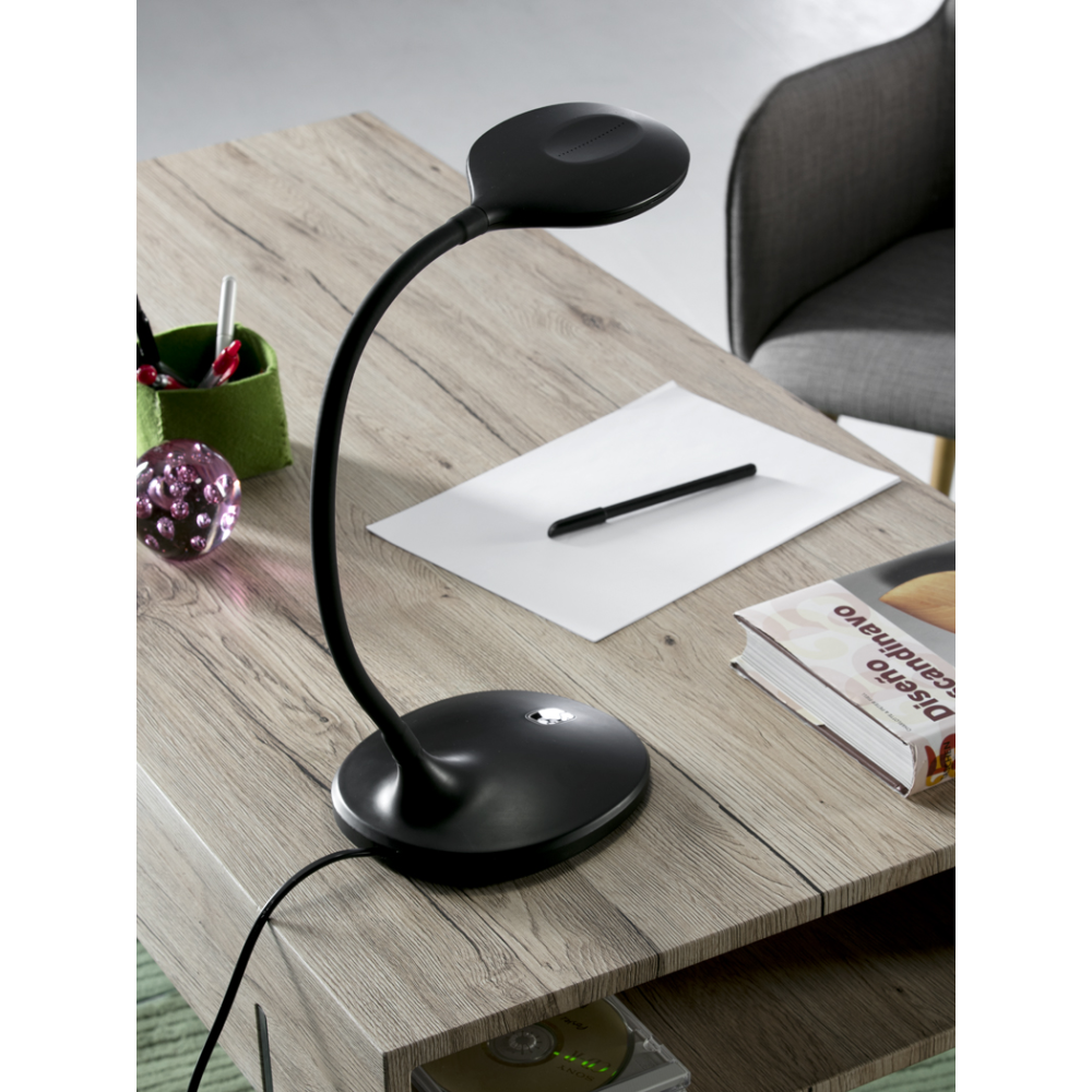 SOBREMESA LED ·SCOOP· NEGRO
