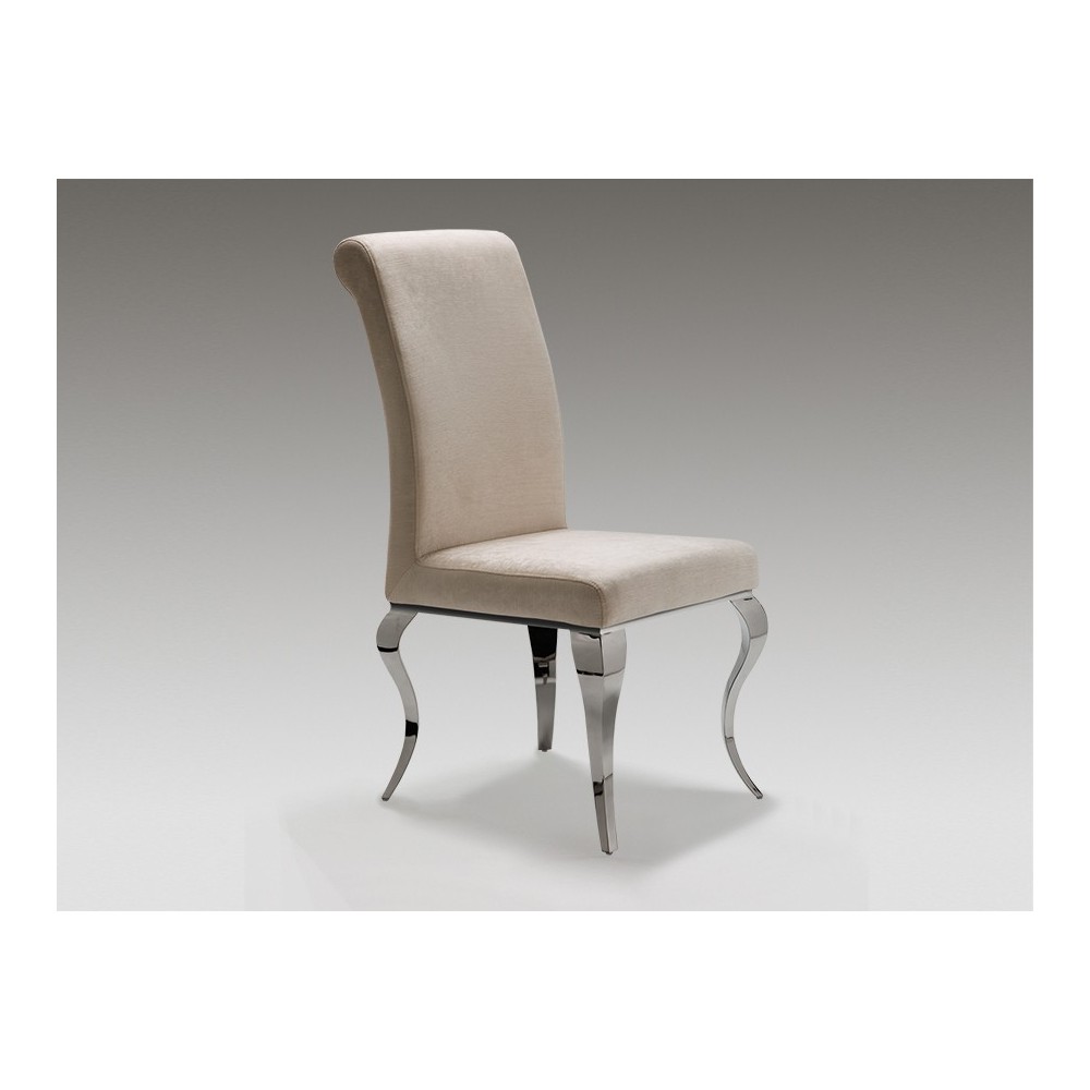 SILLA ·BARROQUE· ACERO BEIGE