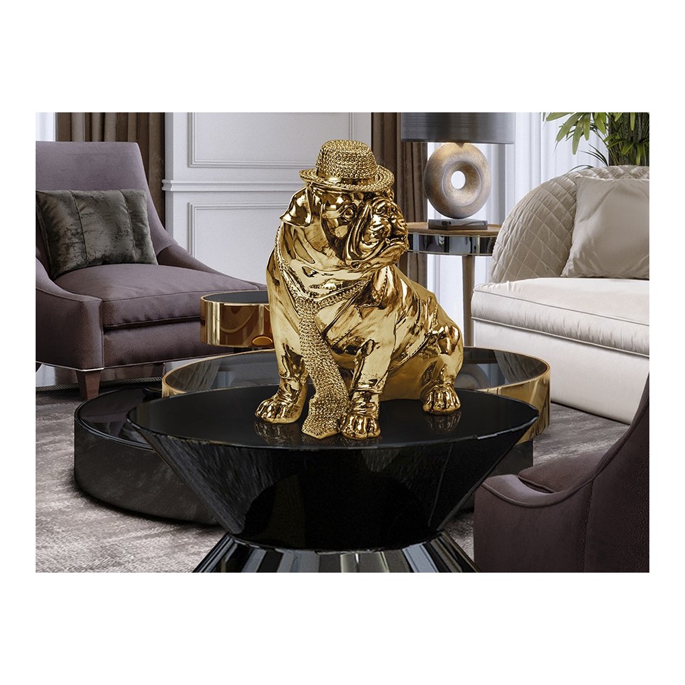 FIGURA PEQ.·BULL DOG· ORO