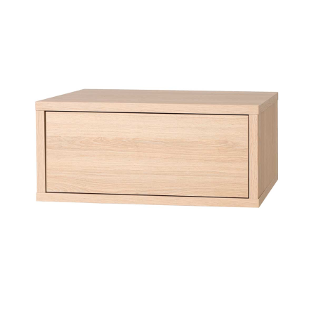 MESITA PUSH 1 CAJÃN. MELAMINA ROBLE 19mm (PARA COLGAR EN LA PARED)