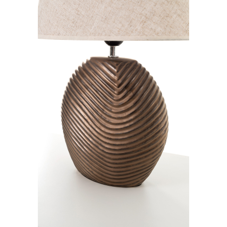 LÁMPARA CERÁMICA PANTALLA BEIGE  48*33*33 CM