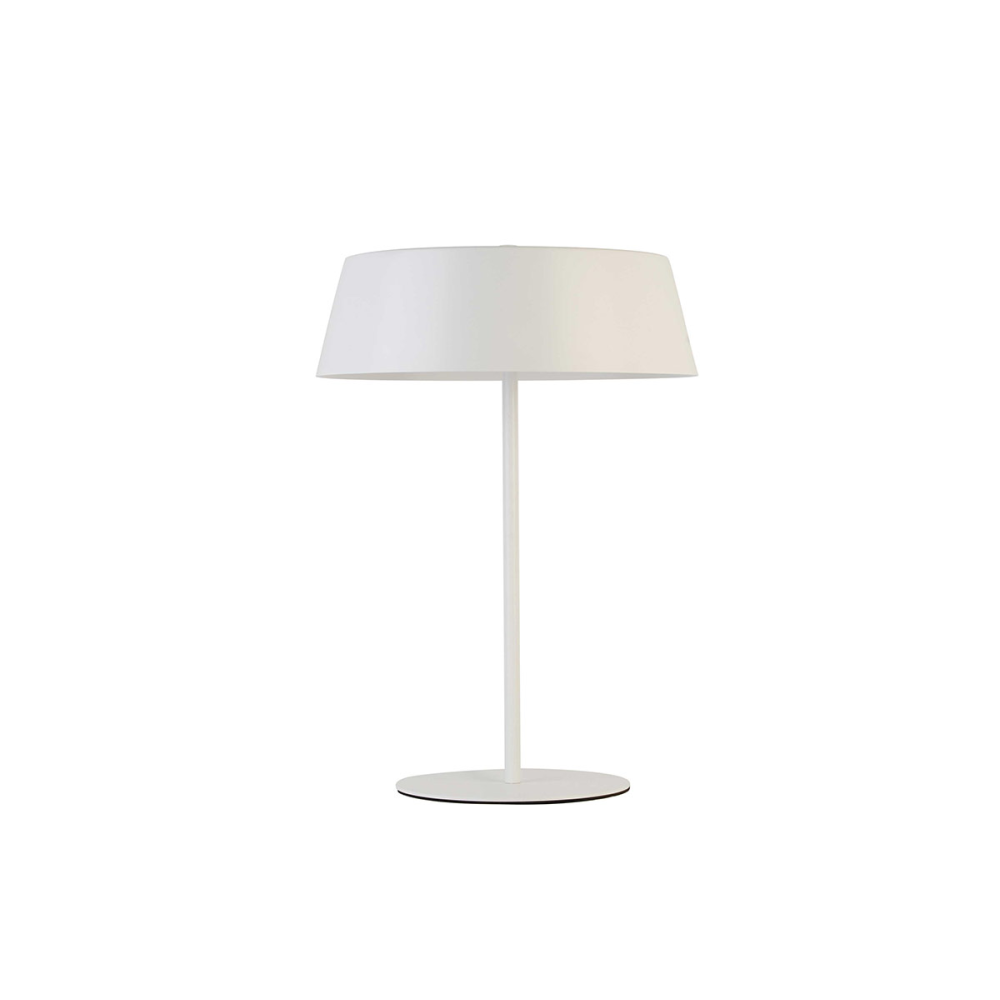 LÁMPARA DE SOBREMESA DE METAL BLANCO 32,5*32,5*46 CM