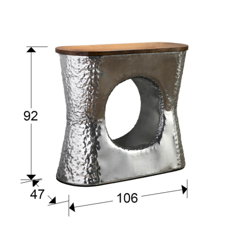 Consola Ornella Aluminio