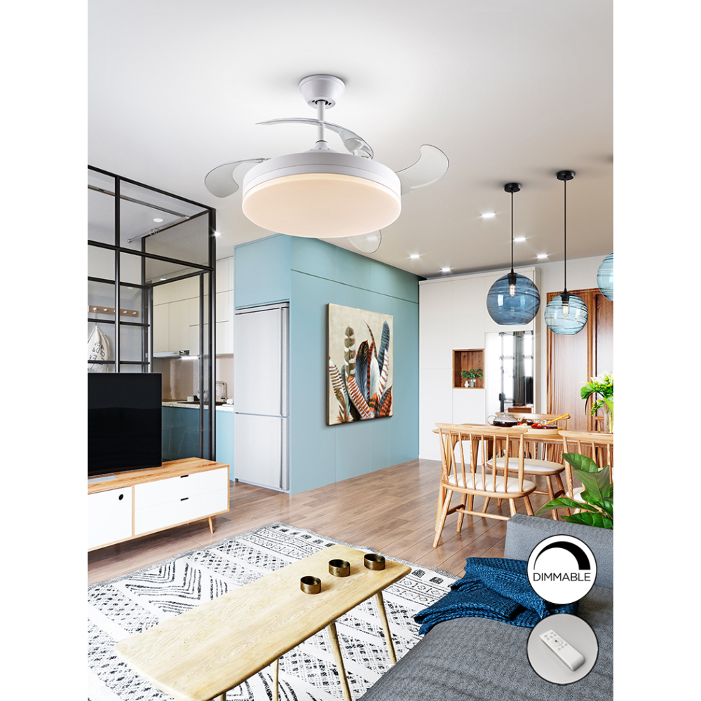 VENTO-VENTILADOR TODO BLANCO D50/100 DIM