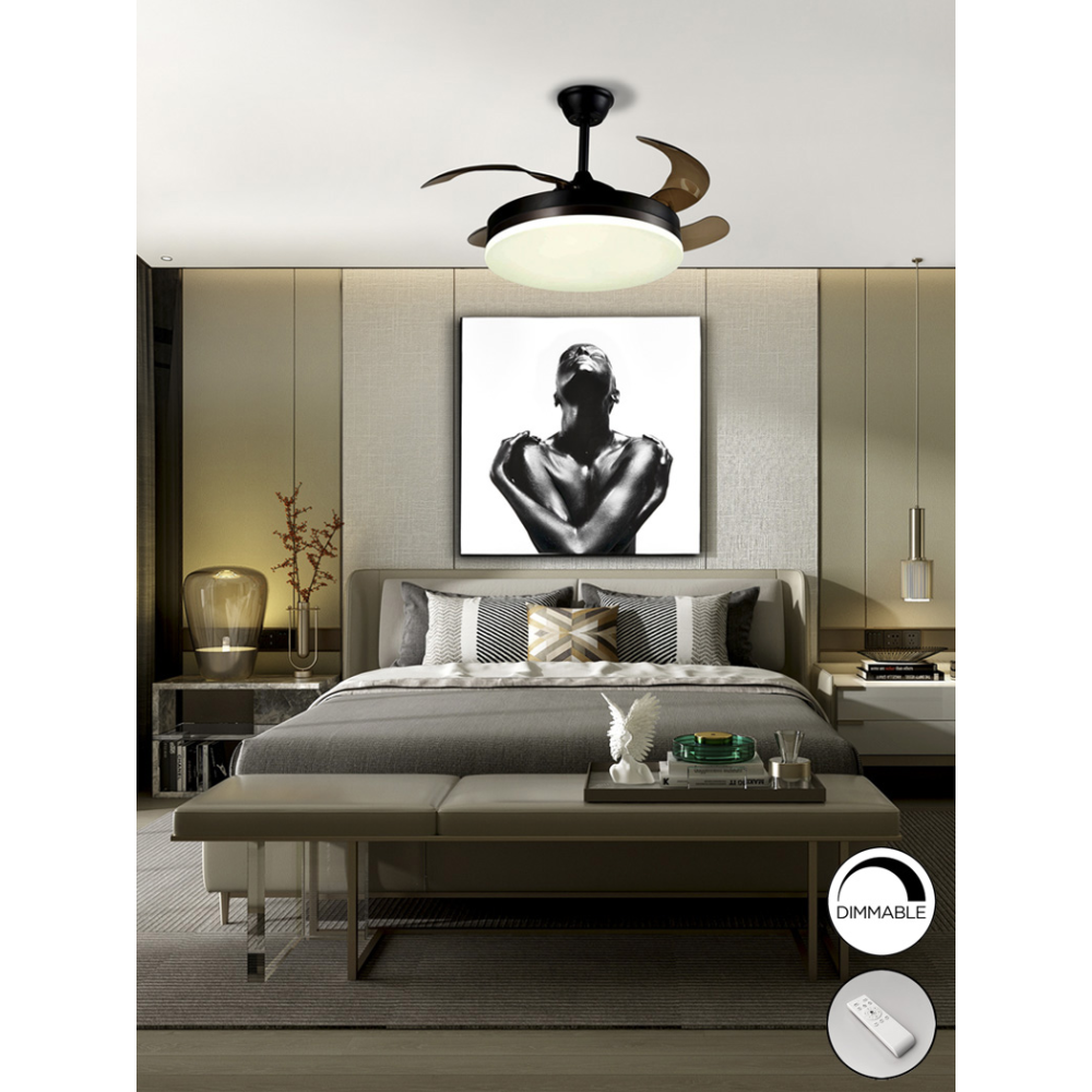 VENTO-VENTILADOR NEGRO D50/100 DIM