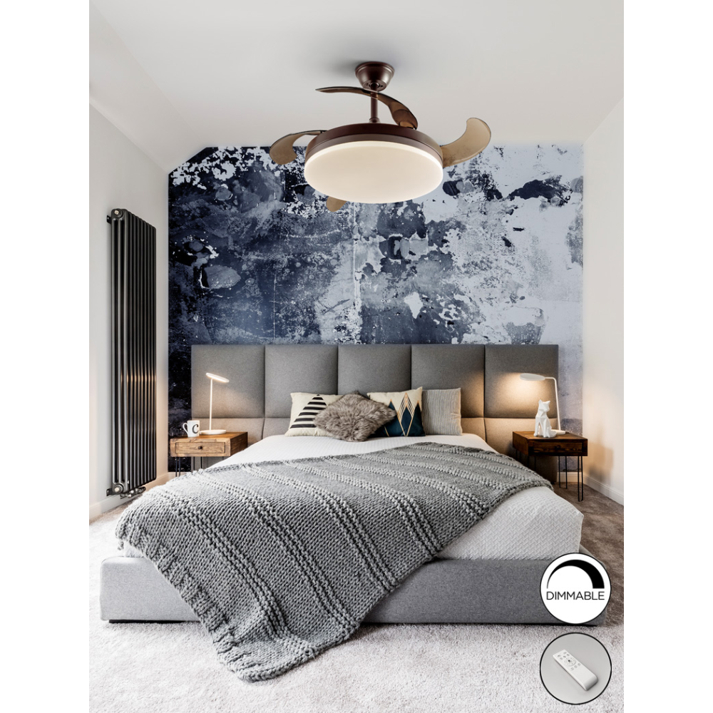 VENTO-VENTILADOR MARRON D50/100 DIMABLE