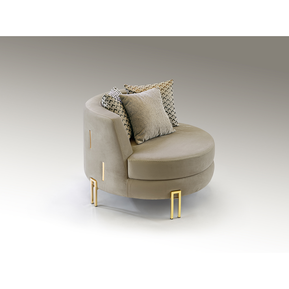 VIENA-SILLON 1P BEIS-ORO