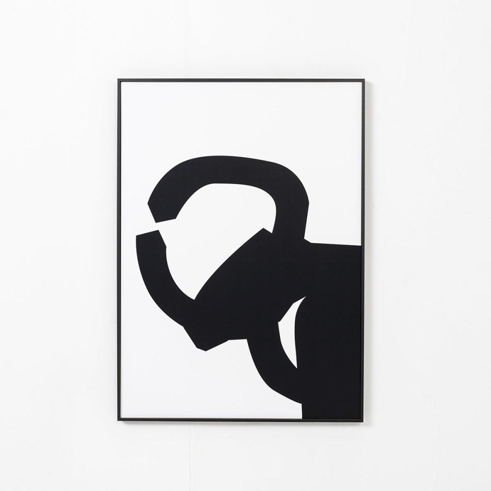 SET 2 LÁMINAS IMPRESAS 50x70cm DIBUJO PEINE VIENTO CHILLIDA 1. MARCO NEGRO