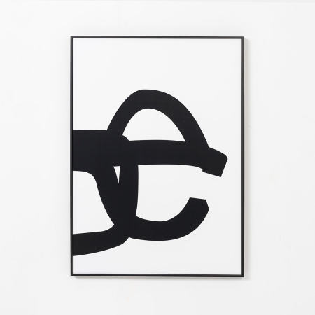 SET 2 LÁMINAS IMPRESAS 50x70cm DIBUJO PEINE VIENTO CHILLIDA 1. MARCO NEGRO