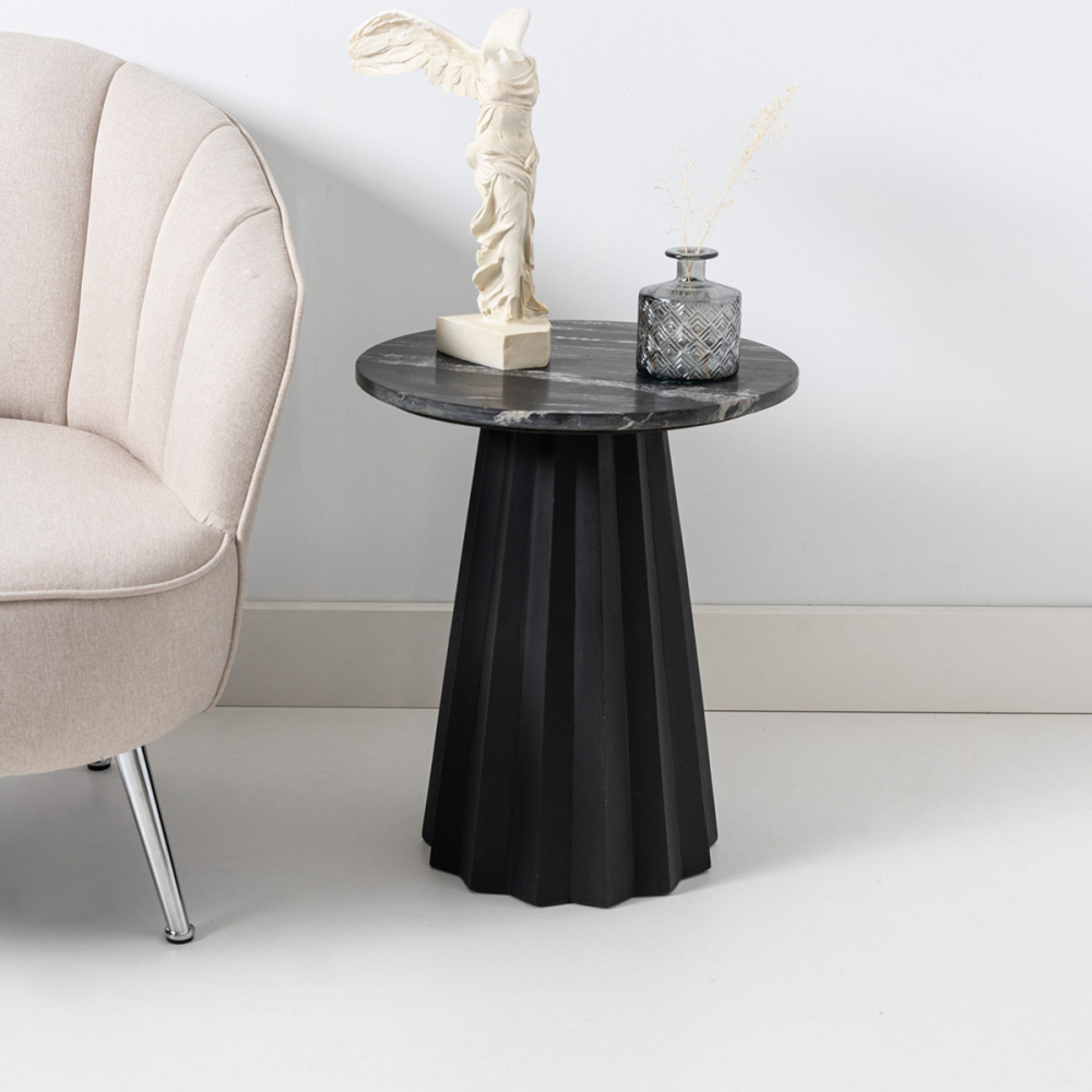 MESA AUXILIAR MARMOL 50*42*42 CM