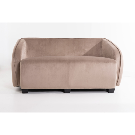 SILLÓN AZUL DE TERCIOPELO CON PATAS DE MADERA 95X89X66CM