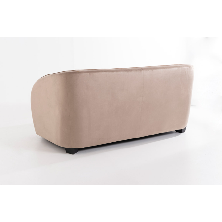 SILLÓN AZUL DE TERCIOPELO CON PATAS DE MADERA 95X89X66CM