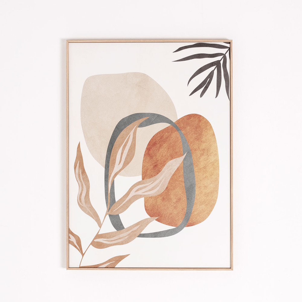 Set láminas impresas 50x70cm. Marco color roble