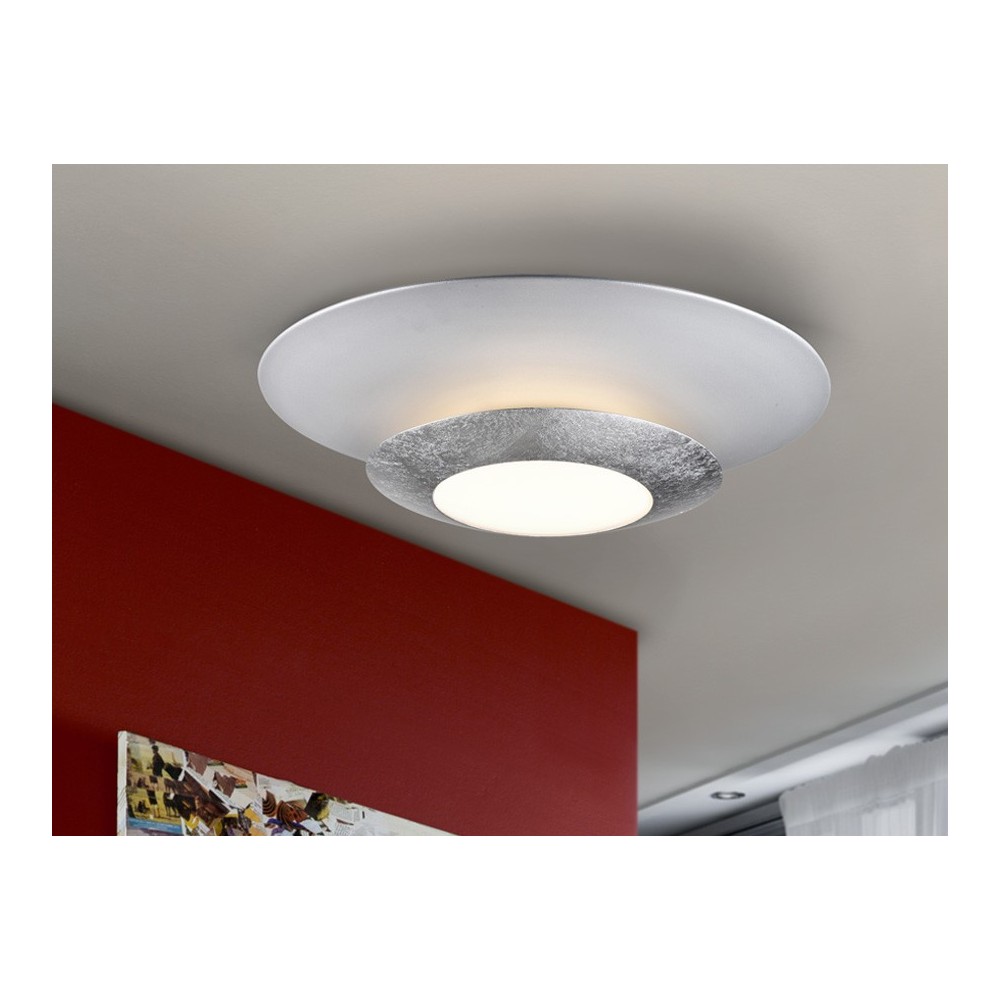 PLAFON LED ·HOLE· PLATA Ø42