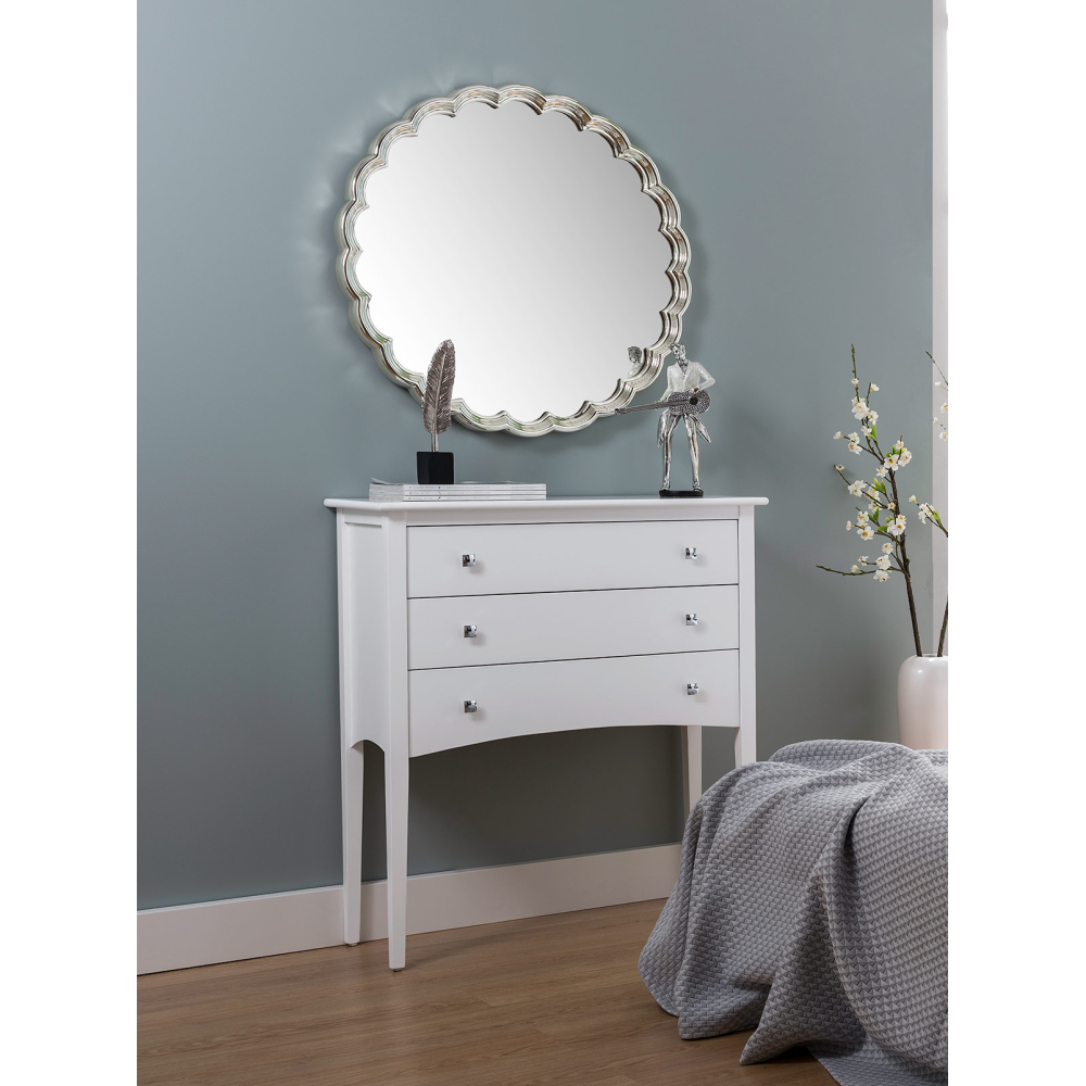 COMODA OSLO 3 CAJONES. BLANCO