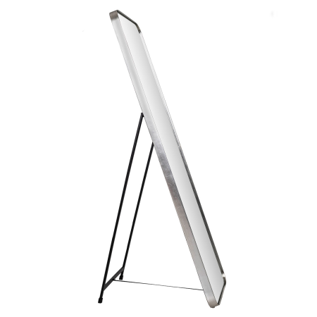 ESPEJO SUELO CANTO REDONDO PLATA. 50x150cm