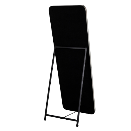 ESPEJO SUELO CANTO REDONDO PLATA. 50x150cm