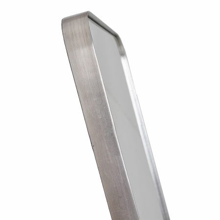 ESPEJO SUELO CANTO REDONDO PLATA. 50x150cm