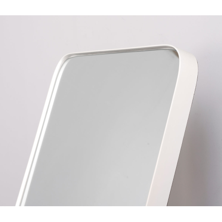 ESPEJO SUELO CANTO REDONDO BLANCO. 50x150cm