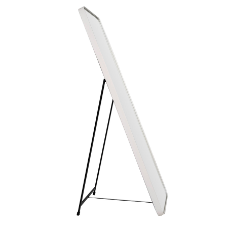 ESPEJO SUELO CANTO REDONDO BLANCO. 50x150cm