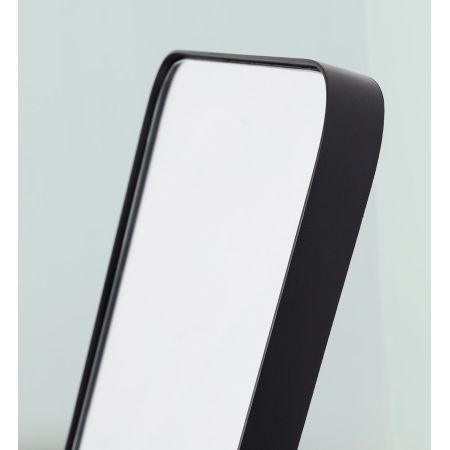 ESPEJO SUELO CANTO REDONDO NEGRO. 50x150cm