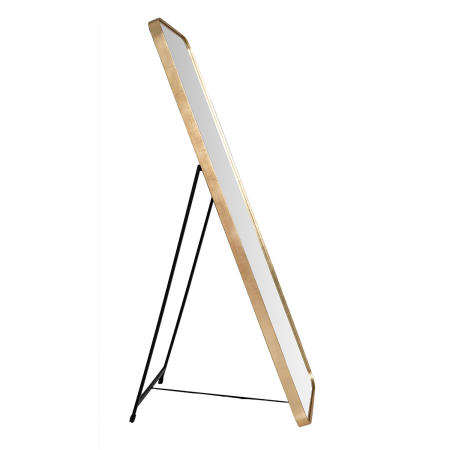 ESPEJO SUELO CANTO REDONDO ORO. 50x150cm