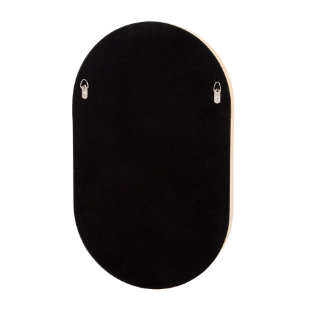 ESPEJO OVALADO DORADO. 44x72cm