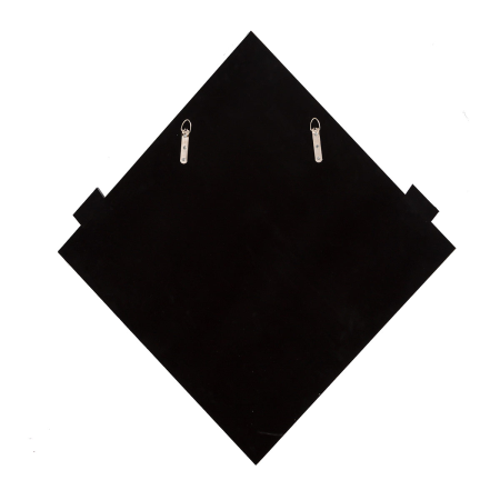 ESPEJO ART DECO. MARCO ESPEJO TONO MARRÓN. 90x90cm