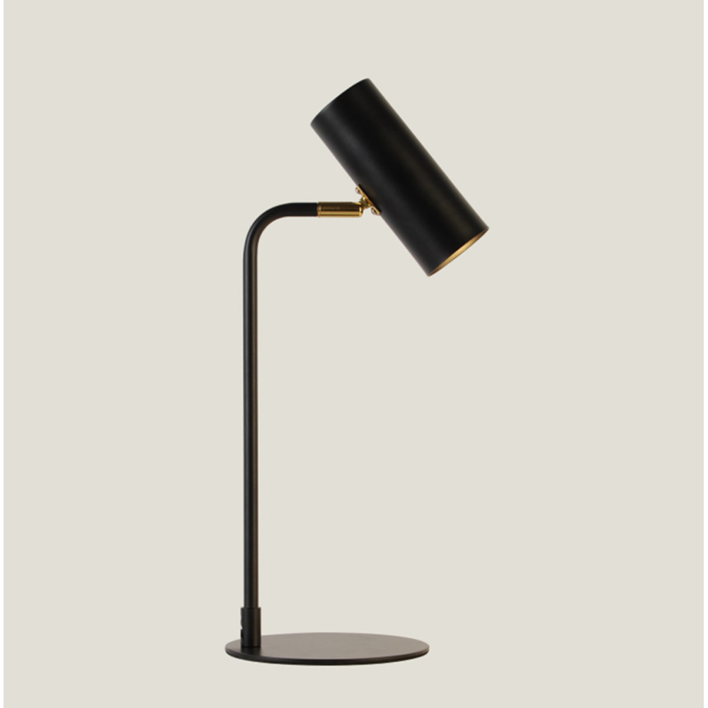 LÁMPARA DE SOBREMESA DE METAL NEGRO 17*16*43 CM