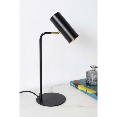 LÁMPARA DE SOBREMESA DE METAL NEGRO 17*16*43 CM