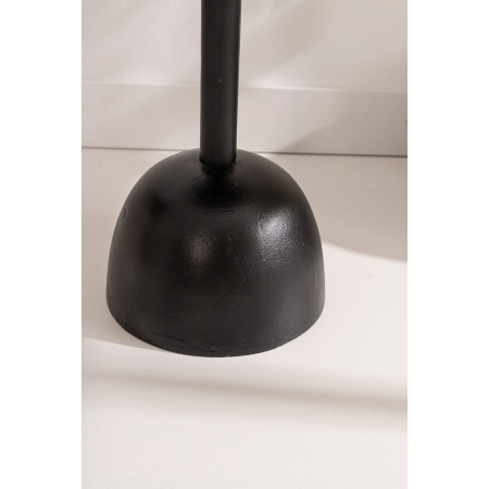 MESA AUXILIAR60*46*46 CM. BASE METAL NEGRO Y TAPA MARMOL NEGRO