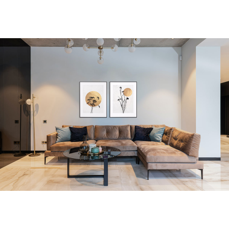 Set láminas impresas 50x70cm. Marco color negro