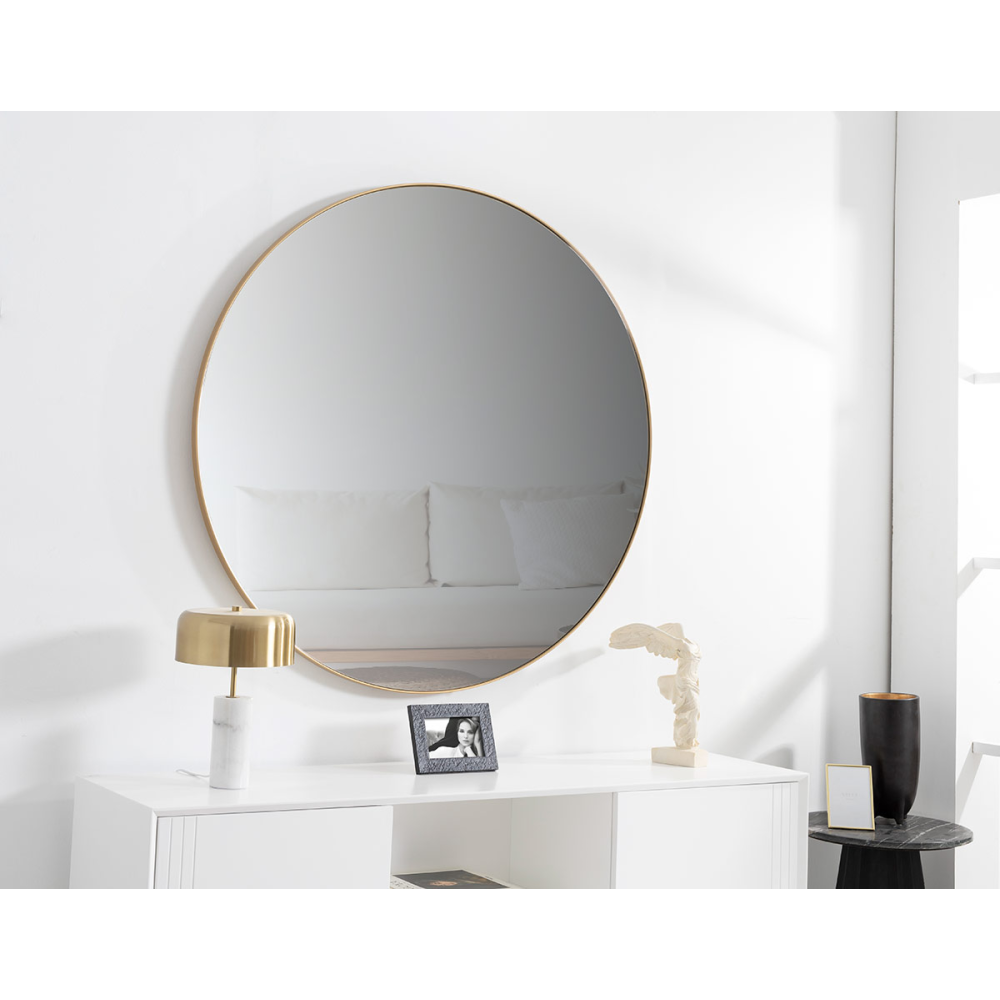 ESPEJO 120 CM DIAMETRO. ORO