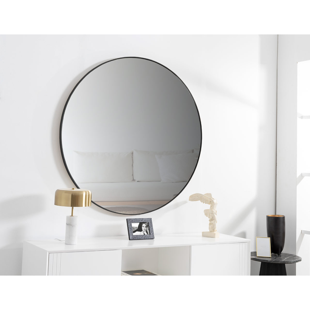 ESPEJO 100 CM DIAMETRO. NEGRO