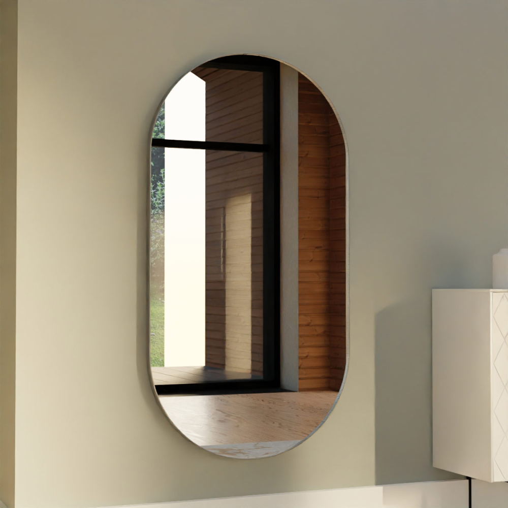 ESPEJO RESINA OVALADO PLATA 150*80 CM (SE PUEDE COLGAR HORIZONTAL/VERTICAL)