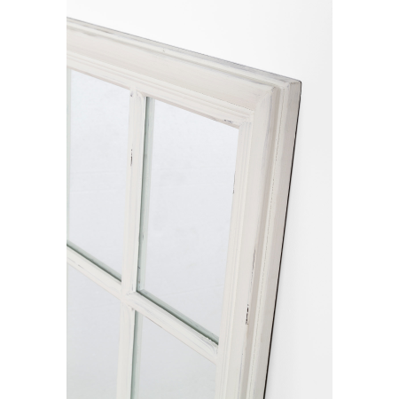 ESPEJO VENTANA BLANCO DECAPADO. 118*85 cm