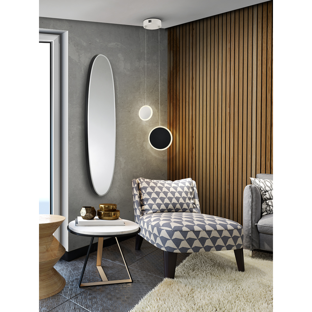 ARIES-ESPEJO OVAL136X36 NEGRO