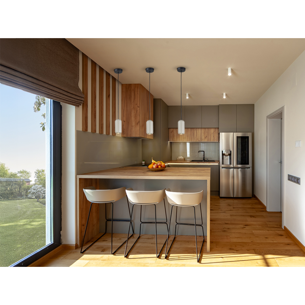 I3-NIMES- LAMPARA 1L NEGRO-GRIS