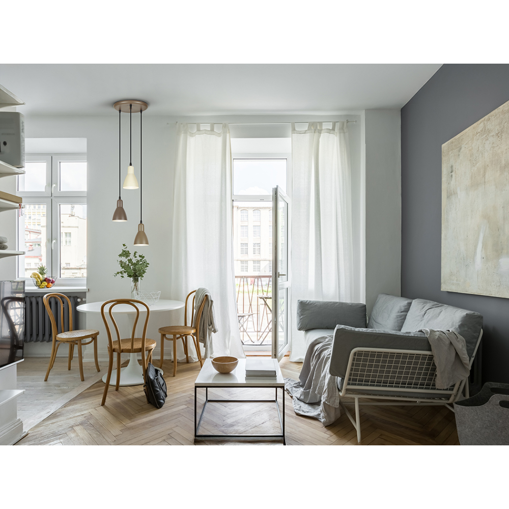 I3-AFRA- LAMPARA 3L -MARRON/CREMA