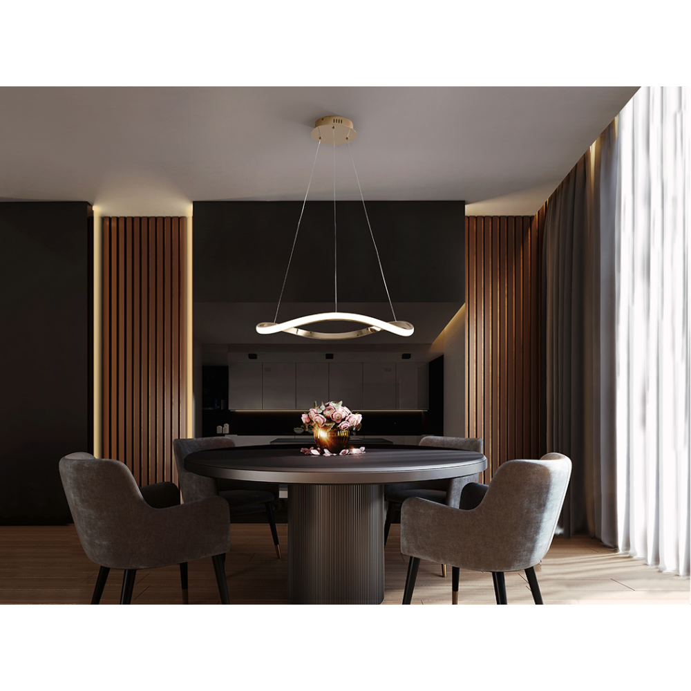 I3-NAOS-LAMPARA ORO ROSA 1 ARO D60