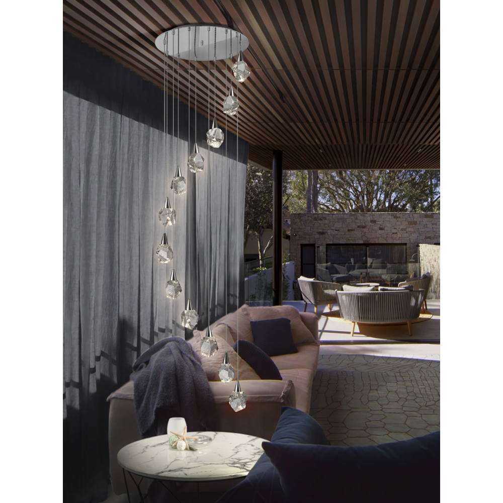 LAMPARA 12L?AQUARIA? CROMO