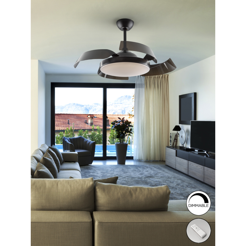 ENZO-VENTILADOR NEGRO DIM