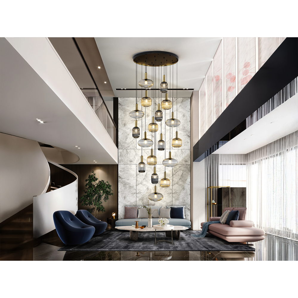 NORMA- LAMP 18L NEGRO-LATON DIM