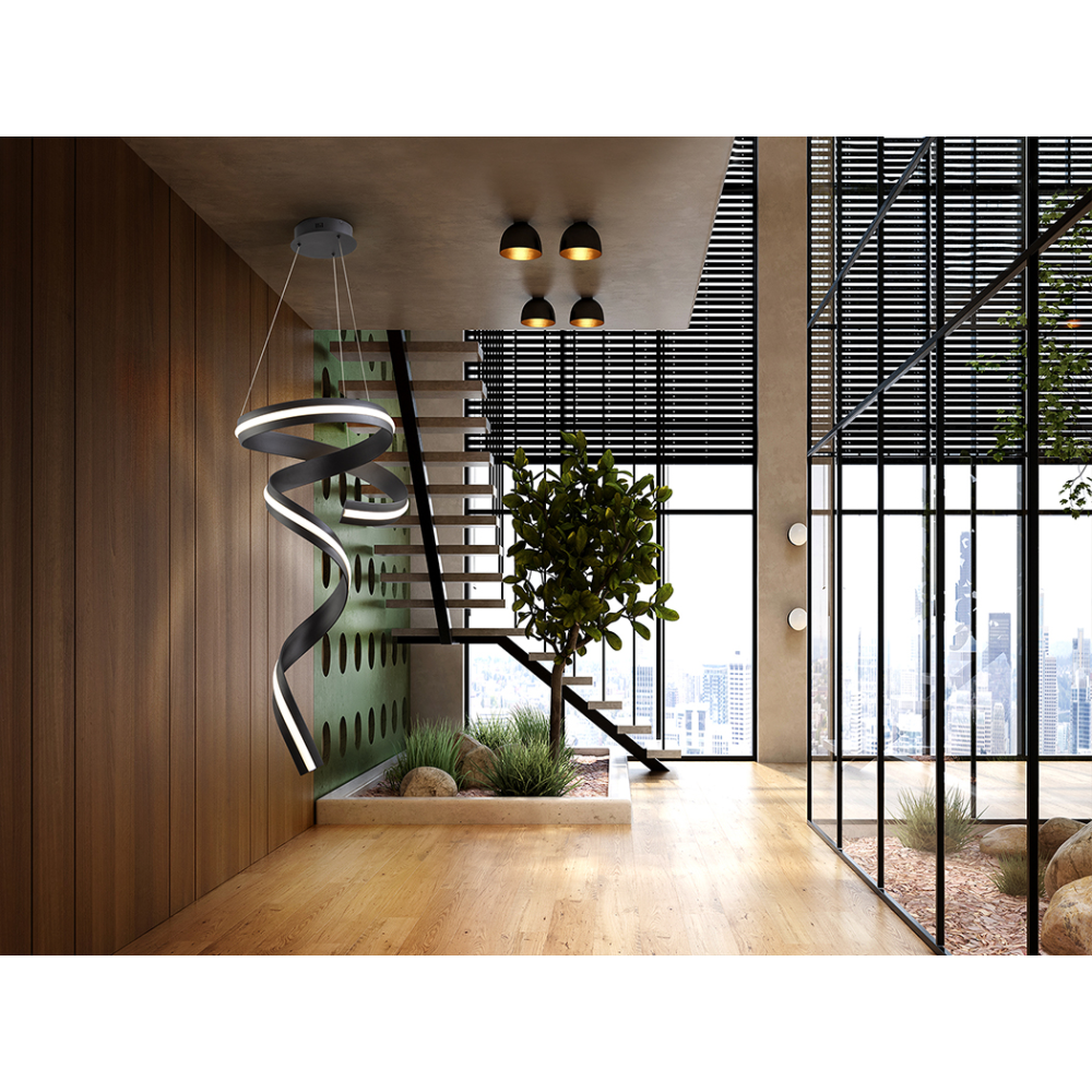 AMARA-LAMPARA VERTICAL - NEGRO MATE