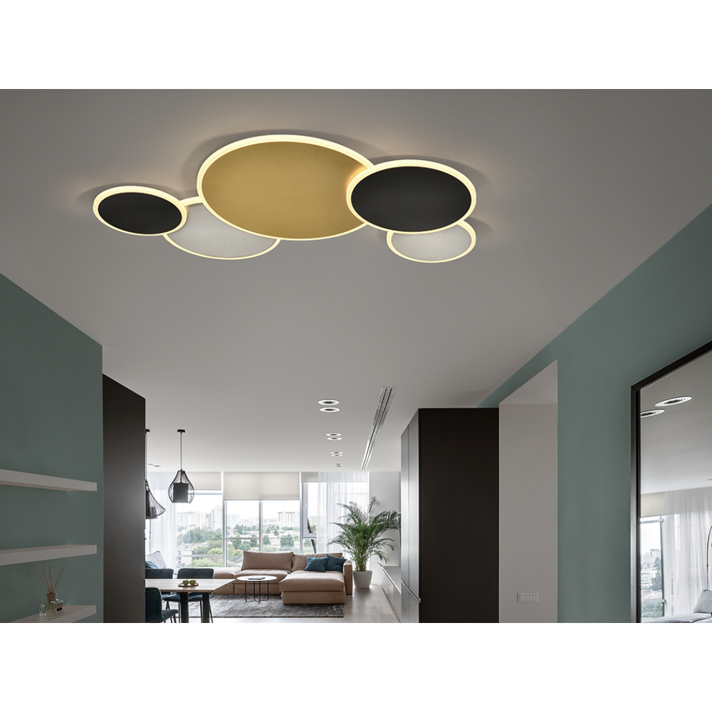 UMBRA-PLAFON GRAN ORO-NEGRO-BLANCO